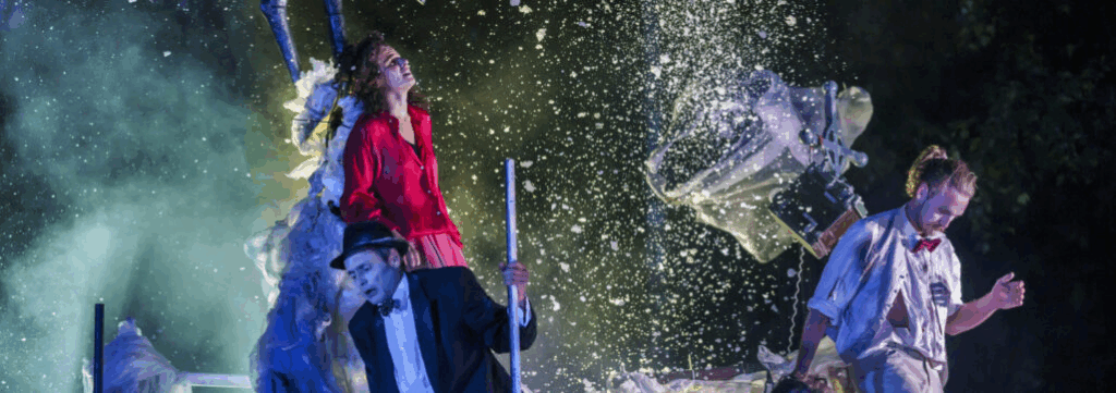 Theater Titanick: KIPPPUNKT – Making Of

Wie entsteht eine Theaterproduktion? Welche besonderen Herausforderungen bringt der Aspekt der Nachhaltigkeit mit sich?
Die Veranstaltung gewährt Einblicke in den Entstehungsprozess der Open Air Produktion KIPPPUNKT von Theater Titanick. Neben spannenden Hintergrundinfos werden exemplarische Szenen als Vorgeschmack auf die Aufführungen am 06. Und 07.07.25 auf dem Hafenplatz Münster gezeigt.

Prof. Dr. Antonia Graf
Universität Münster Fachbereich Erziehungswissenschaft und Soziologie
Theater Titanick